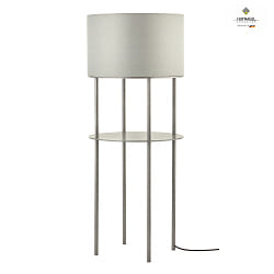 stool luminiare LOFT 4 PLUS - 75CM - AQUASTOP IMBER with switch, assembly, with shelf, washable E27 IP20, black, silver 