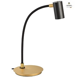 Lampe de table LEXI GU10 , laiton, noir 