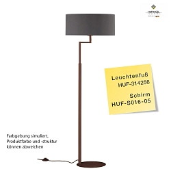 Lampadaire OSKA E27 IP20, terre gradable