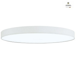 LED ceiling luminaire LUNA X,  30cm, 22W 2700K 1880lm, dimmable, chintz, white