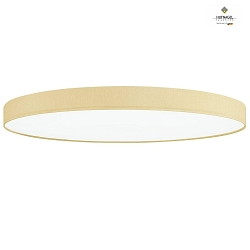 LED ceiling luminaire LUNA X,  40cm, 30W 3000K 3500lm, dimmable, chintz, champaign