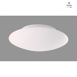 Luminaire de plafond JILL E27 IP44, blanc mat gradable