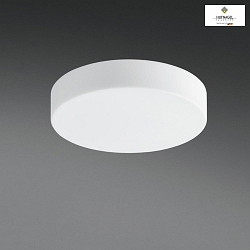 LED ceiling luminaire COPPER, IP44,  50cm, dimmable, white frosted opal glass, with bayonet lock, 24W 2700K 2300lm