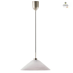 pendant luminaire JENN adjustable, with cable lift, conical E27 IP20, platinum