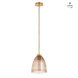 pendant luminaire CLEAR E27 , brass