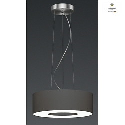 Luminaire  suspension DONUT 40 petit, rglable IP20, nickel mat, taupe, blanche gradable