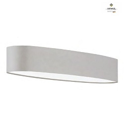 Luminaire  suspension ARUBA X ovale IP20, gris clair, blanche gradable