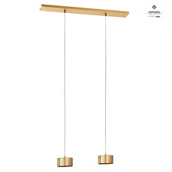 Luci a sospesione TIZIAN 2-Lampadine GX53, bronzo, Ottone