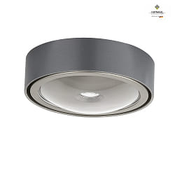 ceiling luminaire TIZIAN L down, flat, round GX53 IP20, grey, platinum, steel dimmable