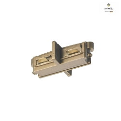 Accessory for 1-phase HV power track MULTICOLOR-SYSTEM 20 - straight connector, ML Brass