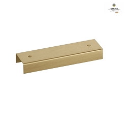 Accessory for 1-phase HV power track MULTICOLOR-SYSTEM 20 - cover for centered power feed - 2 feeds, ML Brass