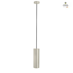 pendant luminaire MOREL PIPE 2 1 flame E27 IP20, platinum