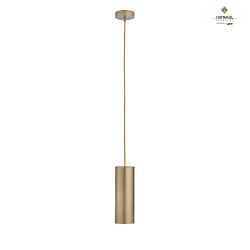 pendant luminaire MOREL PIPE 4 1 flame E27 IP20, bronze