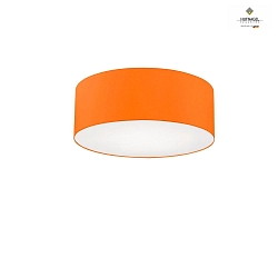 Ceiling luminaire MARA,  40cm, 3x E27, white fabric cover below / Chintz, orange