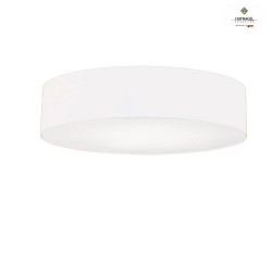 Ceiling luminaire MARA,  60cm, 3x E27, white fabric cover below / Chintz