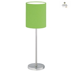Lampe de table LINUS Z E14 IP20, vert, nickel mat