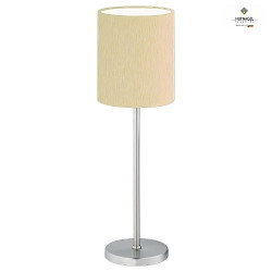 Lampe de table LINUS Z E14 IP20, champagne, nickel mat