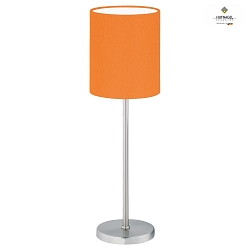 Lampe de table LINUS Z E14 IP20, nickel mat, orange