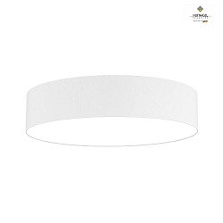 Ceiling luminaire MARA,  78cm, 6x E27, white fabric cover below / Chintz