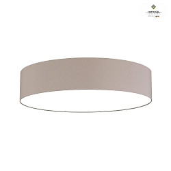 Ceiling luminaire MARA,  78cm, 6x E27, white fabric cover below / Chintz, melange