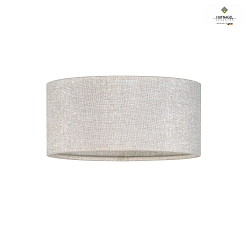 Shade for pendant luminaire ISABELLA,  20cm / height 8cm, silver metallic, B1 flame retardant