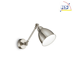 Wall luminaire NEWTON AP1, E27, nickel