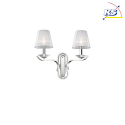 Lampada da parete PEGASO AP2 2-Lampadine E14 IP20, Bianco 