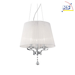 Luminaire  suspension PEGASO SP3 3 flammes E14 IP20, blanche 