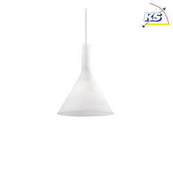 Pendant luminaire COCKTAIL SP1 SMALL, 1 flame, E14, white