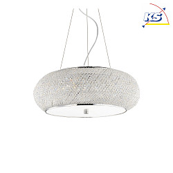 pendant luminaire PASHA SP10 10 flames E14 IP20, chrome