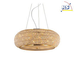 pendant luminaire PASHA SP10 10 flames E14 IP20, gold