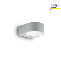 Luminaire mural IKO AP1  1 flamme E27 IP44, gris 