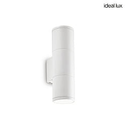 Applique da esterno GUN SMALL su / gi, 2-Lampadine GU10 IP44, bianco 