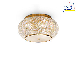 Plafoniera PASHA PL6 6-Lampadine E14 IP20, Oro 