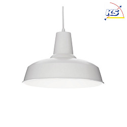 Pendant luminaire MOBY SP1, E27, white