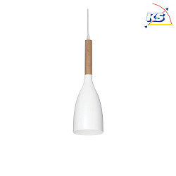 Pendant luminaire MANHATTAN SP1, E14, white