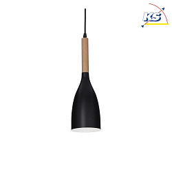 Pendant luminaire MANHATTAN SP1, E14, black