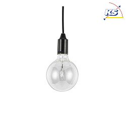 Luminaire  suspension EDISON SP1 E27 IP20, noir 