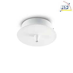 Rosone a soffitto 10cm 1 elemento, rotondo, bianco