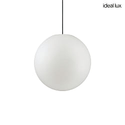 Luminaire suspendu d'extrieur SOLE  40CM en forme de boule E27 IP44, blanc opale gradable