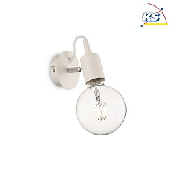 Lampada da parete EDISON ruotabile, inclinabile E27 IP20, Bianco