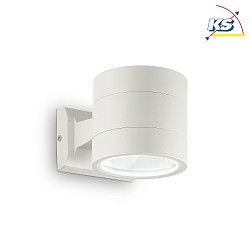 Lampada da parete SNIF ROUND su / gi G9 IP54, trasparente, Bianco