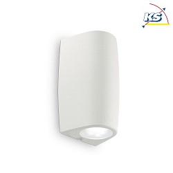 Luminaire mural dextrieur KEOPE AP2 haut bas GU10 IP55, blanche