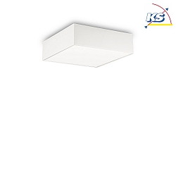 Ceiling luminaire RITZ, 4 flames, IP20, white, 50 x 50cm, E27 max. 60W