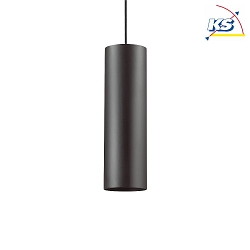 Pendant luminaire LOOK, IP20,  12cm, incl. GU10 QPAR111 50W 3000K, black