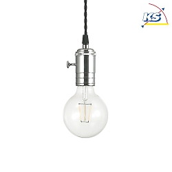 Pendant luminaire DOC, height 137cm, E27 max. 60W, with switch on lamp holder, lead