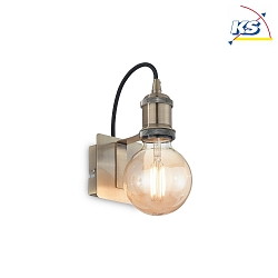 Retro-Wall luminaire FRIDA, E27 max. 60W, burnished / black