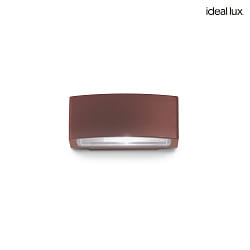 Luminaire mural dextrieur ANDROMEDA haut bas,  1 flamme E27 IP55, satin, marron caf 