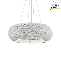 pendant luminaire PASHA 14 flames E14 IP20, chrome