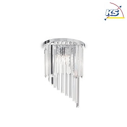 Luminaire mural CARLTON 3 flammes E14 IP20, chrome